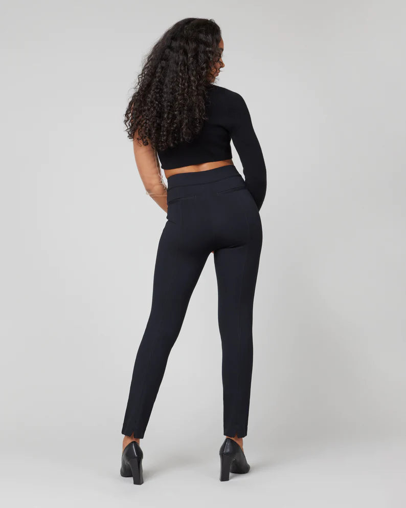 NEW Spanx XS The Perfect Pant Black Ankle Backseam Skinny Ponte Stretch